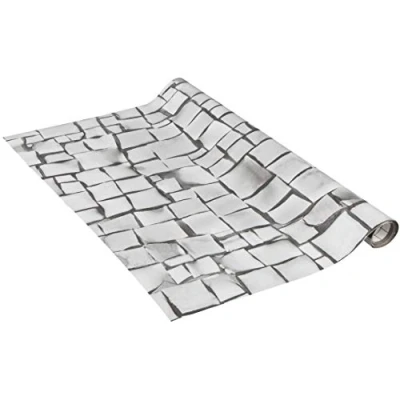 Obrázek Venilia Lepicí fólie Mosaic Grey Vzhled kamene šedá 67,5 cm x 1,5 m, tloušťka 95 μ samolepicí nábytková fólie, dekorační tapeta, kuchyňská bez ftalátů Made in EU