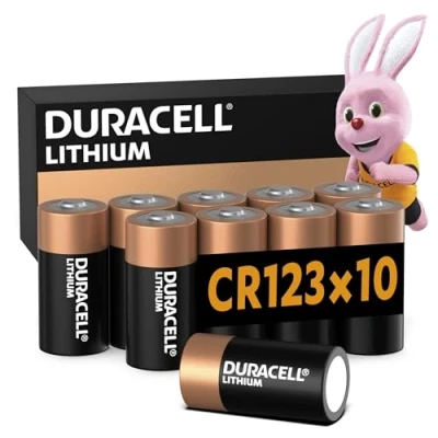 Obrázek DURACELL CR123 (10 kusů) CR 123 High Power Lithium baterie 3V (CR123A / CR17345)