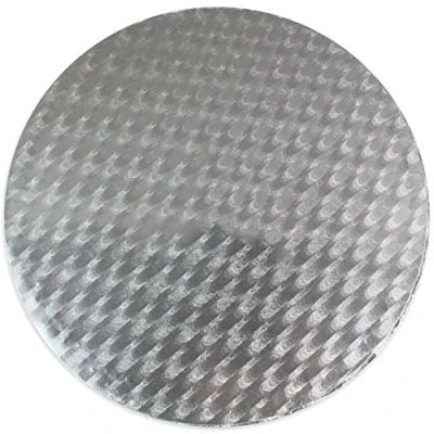Obrázek PME CBR845 Kulatá dortová deska 30 cm, tloušťka 11 mm, plast, stříbrná, x 1, 1 cm
