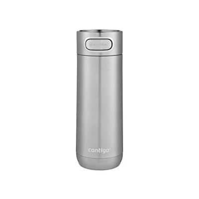 Obrázek Contigo Luxe Autoseal Thermobecher, Edelstahl Reisebecher, Isolierflasche, auslaufsicherer Becher, spülmaschinenfest, Kaffeebecher mit Easy Clean Deckel BPA frei; Stainless Steel, 470 ml