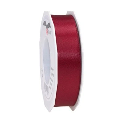 Obrázek PRÄSENT C.E. Pattberg Satin Bordeaux, 25 m Satinband zum Einpacken von Geschenken, mm Breite, Geschenkband Dekorieren &amp; Basteln, Dekoband, Anlass
