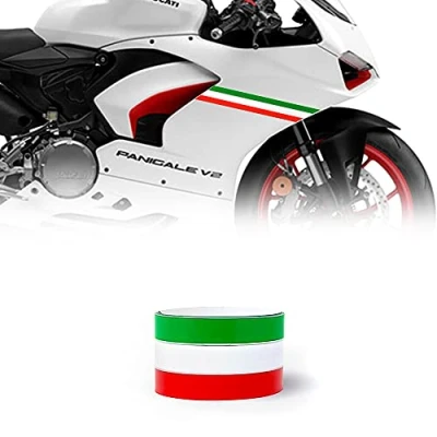 Obrázek 4R Quattroerre.it 10641 Klebestreifen für Motorräder dreifarbige Flagge Italien, 5 cm x 2 mt