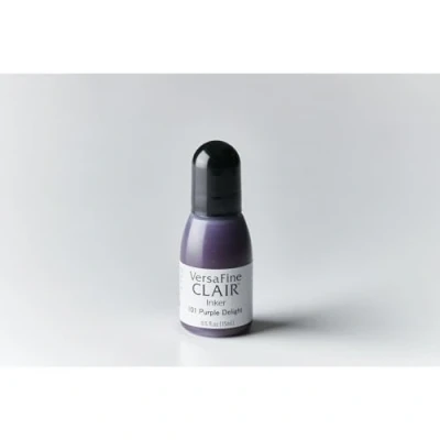 Obrázek Tsukineko RF 000 101 VrsFn Clair Inker PurpleDelt Refill Nachfülltinte 15 ml Violett, Purple Delight Zubehör Reinker für VersaFine Stempelkissen, Lila, 15ml