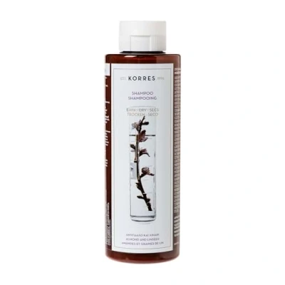 Obrázek KORRES Almond und Linseed šampon pro suché a poškozené vlasy, bez silikonu parabenů, 250 ml