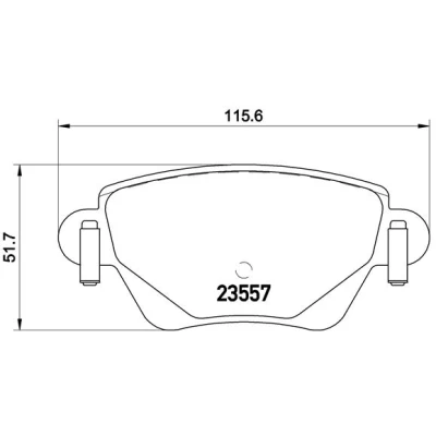 Obrázek Brembo P24059 zadní brzdové destičky, počet 4