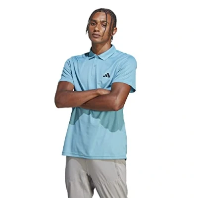 Obrázek adidas Herren Train Essentials Training Polo Shirt, preloved Blue/Black, M
