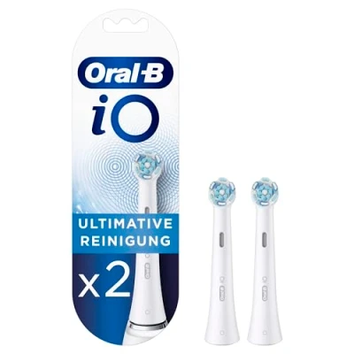 Obrázek Oral B iO ultimativní čisticí nasazovací kartáčky pro elektrický zubní kartáček, 2 kusy, čištění zubů s technologií iO, nástavec na