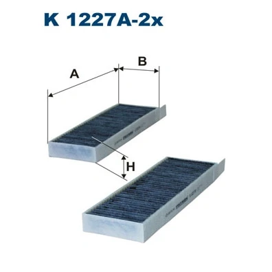 Obrázek Filtr, vnitřní vzduch FILTRON K 1227A 2x
