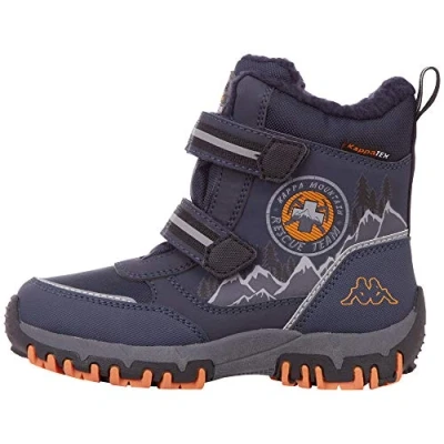 Obrázek Kappa Unisex dětské Rescue Tex Kids klasické kozačky, Modrá 6744 námořnická oranžová, 25 EU