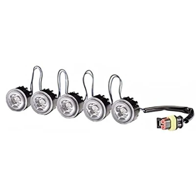 Obrázek HELLA LED sada světel pro denní svícení LEDayFlex 12 V / 24 kulatý čirý kabel: 120 mm přední část vozidla 2PT 177 696 711