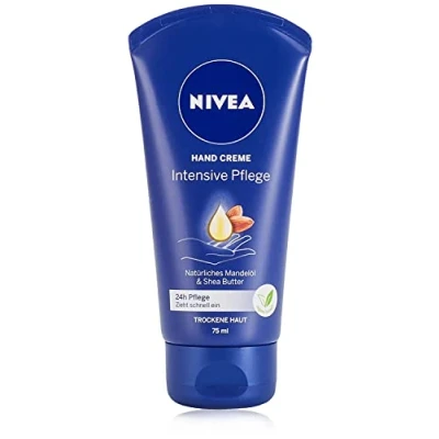 Obrázek NIVEA intenzivní pečující krém na ruce (75 ml), bohatý pleťový s mandlovým olejem pro vlhkost, péče o jedinečnou vůní