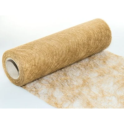 Obrázek 25 m x 30 cm Sizoflor® vliesová originální ubrus běhoun na stůl zlatý svatbu, Vánoce ...