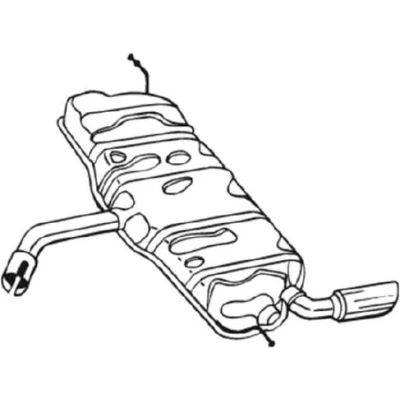 Obrázek Bosal 105 503 Endschalldämpfer