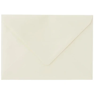 Obrázek Clairefontaine 51042C balení s 20 obálkami pyl formát C5 16,2 x 22,9 cm, 120 g, podšívkou, ideální pro pozvánky a korespondenci, prémiový hladký papír, slonovina perleť, 1