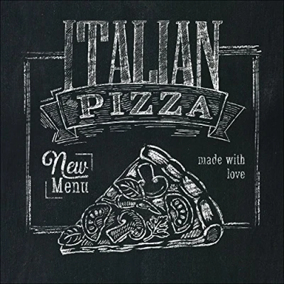 Obrázek pro Art GLA1013 A Nástěnný obraz sklo &#039;italská pizza&#039; 30 x cm