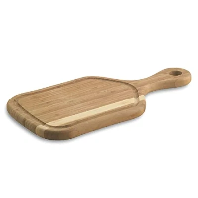 Obrázek RICHARDSON SHEFFIELD SINCE 1839 Paddle Schneidebrett, 38 x 19,3 2 cm, mit Saftrille, Holzbrett Küche, Cutting Board, Brettchen, Küchenutensilien Holz, Bambus, Braun