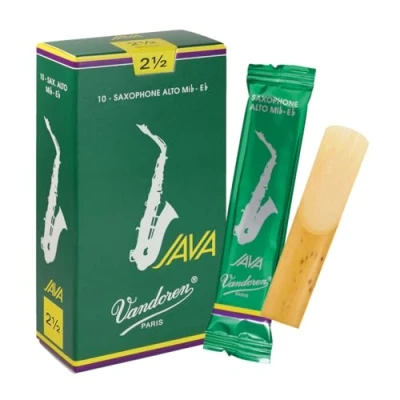 Obrázek Vandoren SR2625 Java Alto Saxophone Reeds (Strength 2. 5) (Pack of 10), WOOD