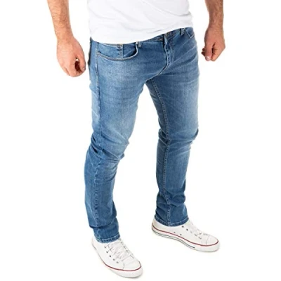 Obrázek WOTEGA Pánské džíny Slim Fit Justin, Černá (Black Meteorite 194008)