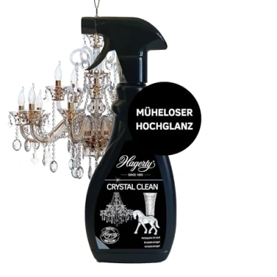 Obrázek Hagerty Crystal Clean čistič krystalů ve spreji 500 ml I efektivní lustr čisticí prostředek sprej pro snadné čištění a péči o lustry z křišťálového skla kovu