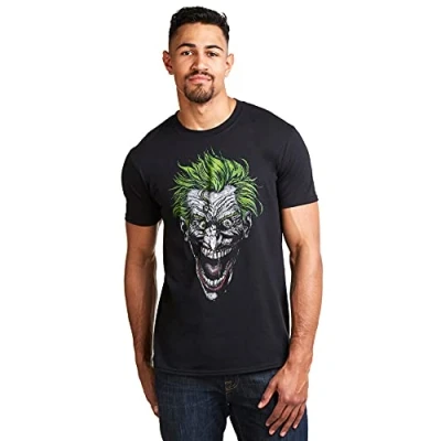 Obrázek DC Comics Herren Joker T Shirt, Schwarz (Black Blk), XX Large
