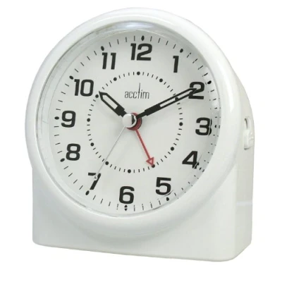 Obrázek Acctim 14282 Central Smartlite budík s plíživou vteřinou, bílý