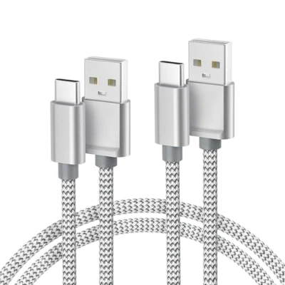 Obrázek Basesailor Ladekabel für iPhone 16 Pro Max,USB C Schnellladekabel 2M 2Pack,Typ A zu USBC Kabel 15,Kindle Fire HD 11 10 Gen,Samsung Galaxy Z Flip Fold 5 A55 A54 A53 A42 S24 S23 Plus Ultra