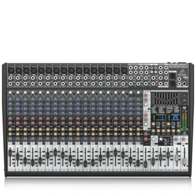Obrázek Behringer EURODESK SX2442FX Studio/Live Mixer s 24 vstupy a 4 autobusy, ultra tichým designem, předzesilovačem mikrofonu XENYX, britským EQ duálním multi FX procesorem