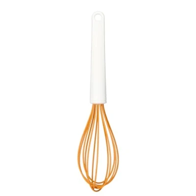 Obrázek Fiskars Schneebesen mit Silikonbeschichteten Drähten, Länge: 29,7 cm, Kunststoff/Silikon, Orange/Weiß, Functional Form, 1023613
