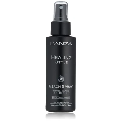 Obrázek L&#039;ANZA Healing Style Beach Spray se středně dlouhým efektem eliminuje krepatí, rozčesává a zvyšuje vlasy, chrání před UV tepelnou ochranou pro ochranu sluncem úpravou účesu (3,4 Fl Oz)