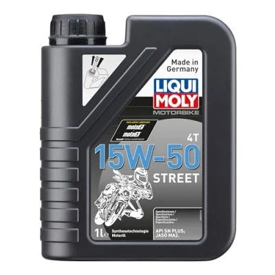 Obrázek LIQUI MOLY Motorbike 4T 15W 50 Street 1 l Motocykl Syntetická technologie motorového oleje Č. výr.: 2555