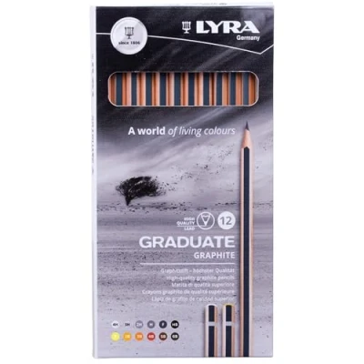 Obrázek LYRA Graduate Graphite Kartonetui mit 12 Stiften