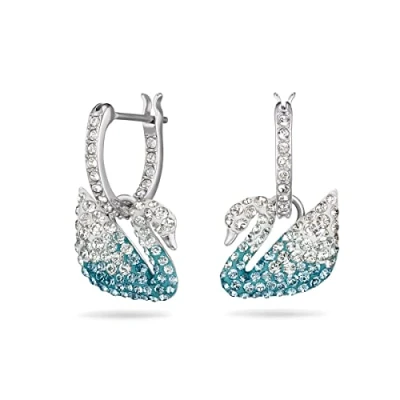 Obrázek Swarovski Náušnice Iconic Swan, Krystal, Bez drahokamu