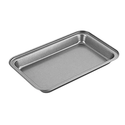 Obrázek Chef Aid Brownie plech 10E10329, nepřilnavý, 25 x 16 2 cm, skvělý pro plechový koláč, šedá