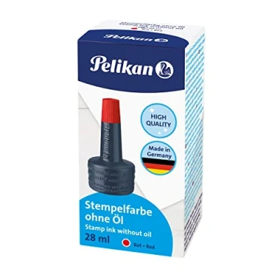 Obrázek Pelikan 351221 razítkovací barva 4K, bez oleje, 28 ml, červená