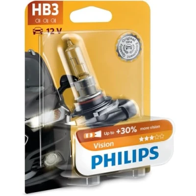 Obrázek Philips 9005PRB1 Vision + 30% HB3 žárovka světlometu 9005PRB1, balení po 1 ks
