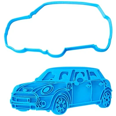 Obrázek Cuticuter Mini Cooper Ausstechform, Blau, 8 x 7 1.5 cm