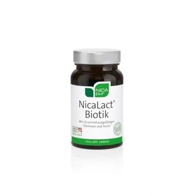 Obrázek NICApur NicaLact Biotik 10 vysoce koncentrovaných kmenů bakterií 20 kapslí