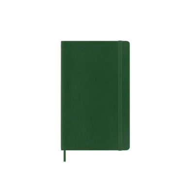 Obrázek Moleskine Klasický poznámkový blok, linkovaný měkká vazba a elastický uzávěr, velký formát 13 x 21 cm, barva myrtově zelená, 192 stran