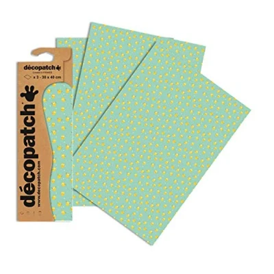 Obrázek Decopatch papír č. 733 (zelený pastelový citrón, 395 x 298 mm) balení 3 ks