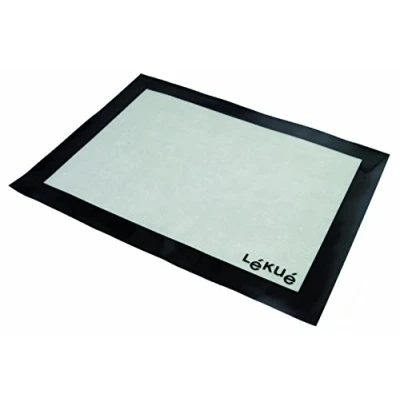 Obrázek Lékué Plech na pečení, silikon a sklolaminát, bílá černá, 40 x 30 cm 0231340B04M067