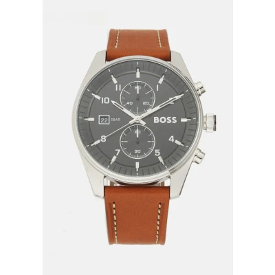 Obrázek BOSS Skytraveller Hodinky se stopkami, Muži, Velikost: One Size, Brown/black