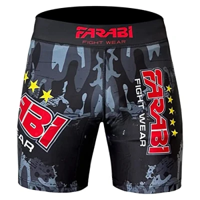 Obrázek MMA válné tudo Short Grappling Fight Training Match Compression Tight by Farabi (XL)