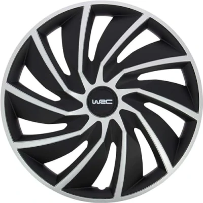 Obrázek WRC 007598 4 Radkappen 15 Zoll, Radzierblende Turbo Bicolor Grau und Schwarz