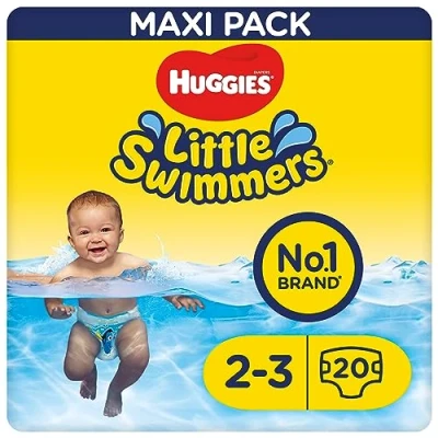 Obrázek Huggies Plavecké plenky Little Swimmers, velikost 2 3 (38 kg), 1 balení po 20 kusech