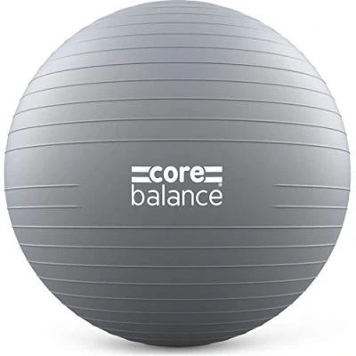 Obrázek Core Balance, Gymnastický míč bezpečný pro fitness jógu těhotenství 55 cm 65 75 85 vč. vzduchové pumpy