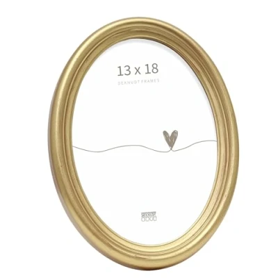 Obrázek Deknudt Frames Rám obrazu oválný zlato obraz 13 x 18 cm zavěšení nebo postavení obrázků S100A3