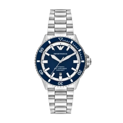 Obrázek Emporio Armani SEA Explorer Hodinky silvercoloured, Muži, Velikost: One Size, Silver coloured