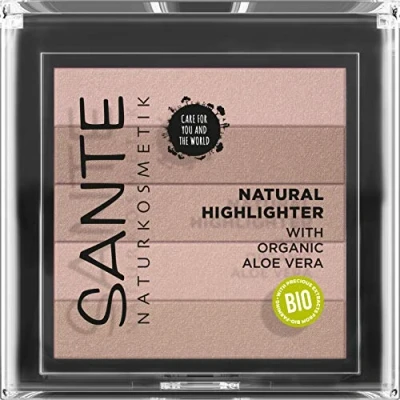 Obrázek SANTE Naturkosmetik Natural Highlighter 01 Nude, bronzer, se třpytícími pigmenty pro zářivý lesk, přírodní s cennými bio extrakty a makadamovým olejem, vegan, 7 g