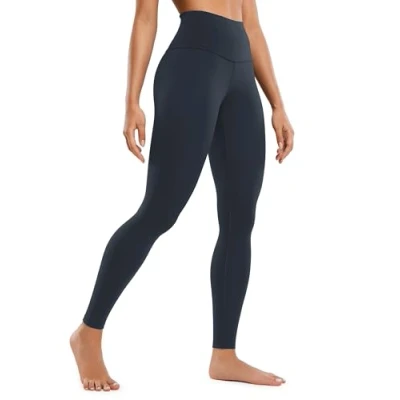 Obrázek CRZ YOGA Butterluxe dámské sportovní legíny s vysokým pasem neprůhledné na jógu kalhoty Workout Gym 64 cm/71 cm, Pravé námořnictvo