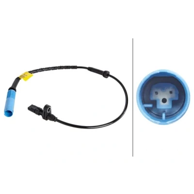 Obrázek HELLA 6PU 009 106 301 senzor, otáčky kol 12 V přední náprava oboustranně kabel: 545 mm